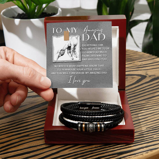 Dad-Always Be Your-Bracelet Men's "Love You Forever" Bracelet