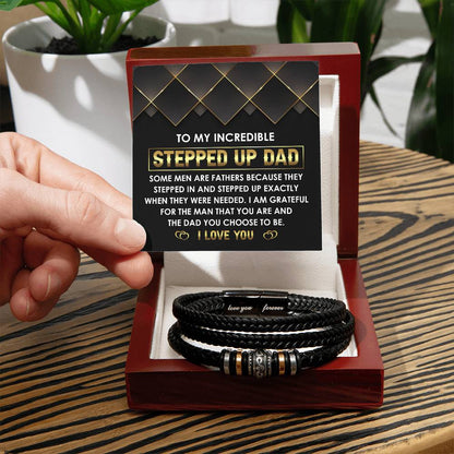 To My Incredible Stepdad Bracelet