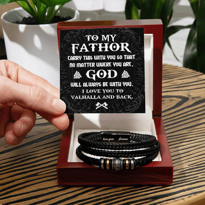 Dad-Be With You-Bracelet Men's "Love You Forever" Bracelet