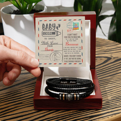 Daddy-On Your Chest-Bracelet Men's "Love You Forever" Bracelet