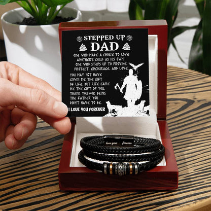 To My Stepped Up Dad Bracelet