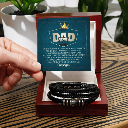 Dad, Proud to Be Your Child-Bracelet for Men