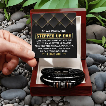To My Incredible Stepdad Bracelet