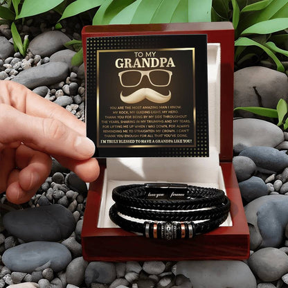 To My Amazing Grandpa Bracelet