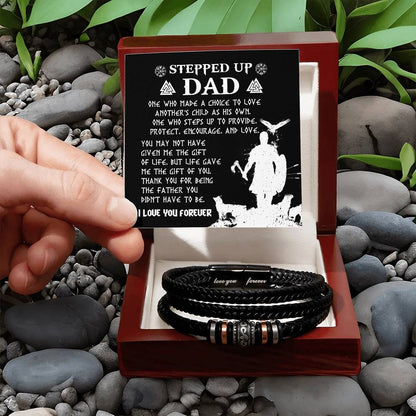 To My Stepped Up Dad Bracelet