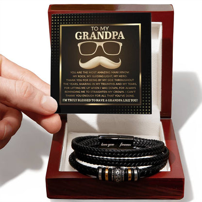 To My Amazing Grandpa Bracelet