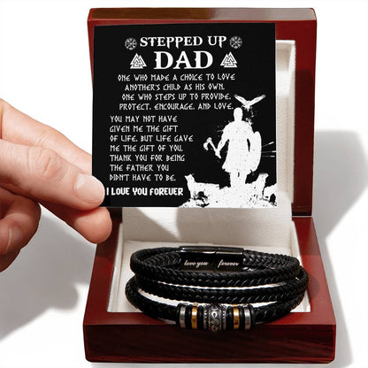 To My Stepped Up Dad Bracelet