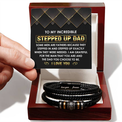 To My Incredible Stepdad Bracelet