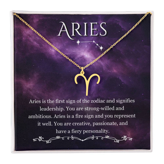 Aries Zodiac Necklace