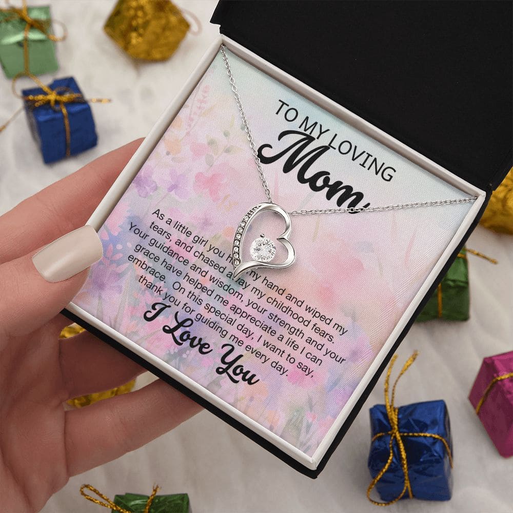 To My Loving mom I Love you Necklace