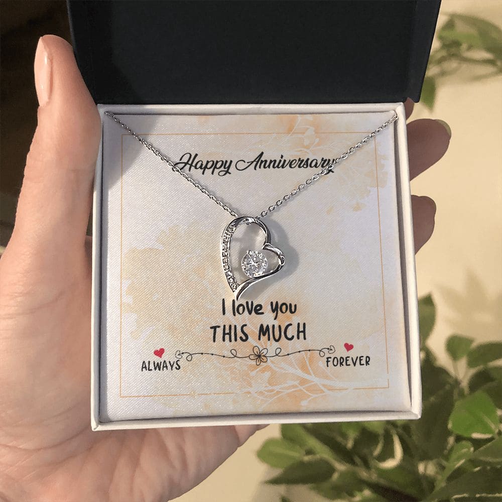 Happy Anniversary, I Love you | Love Heart Necklace