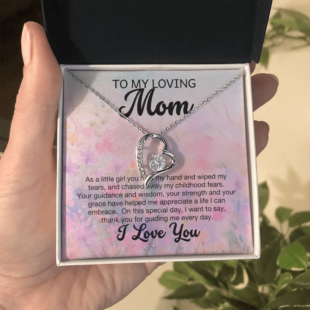 To My Loving mom I Love you Necklace
