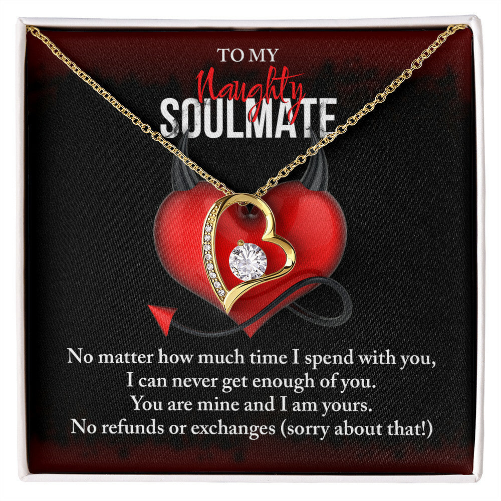 To my naughty Soulmate Forever Love Necklace