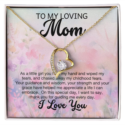 To My Loving mom I Love you Necklace