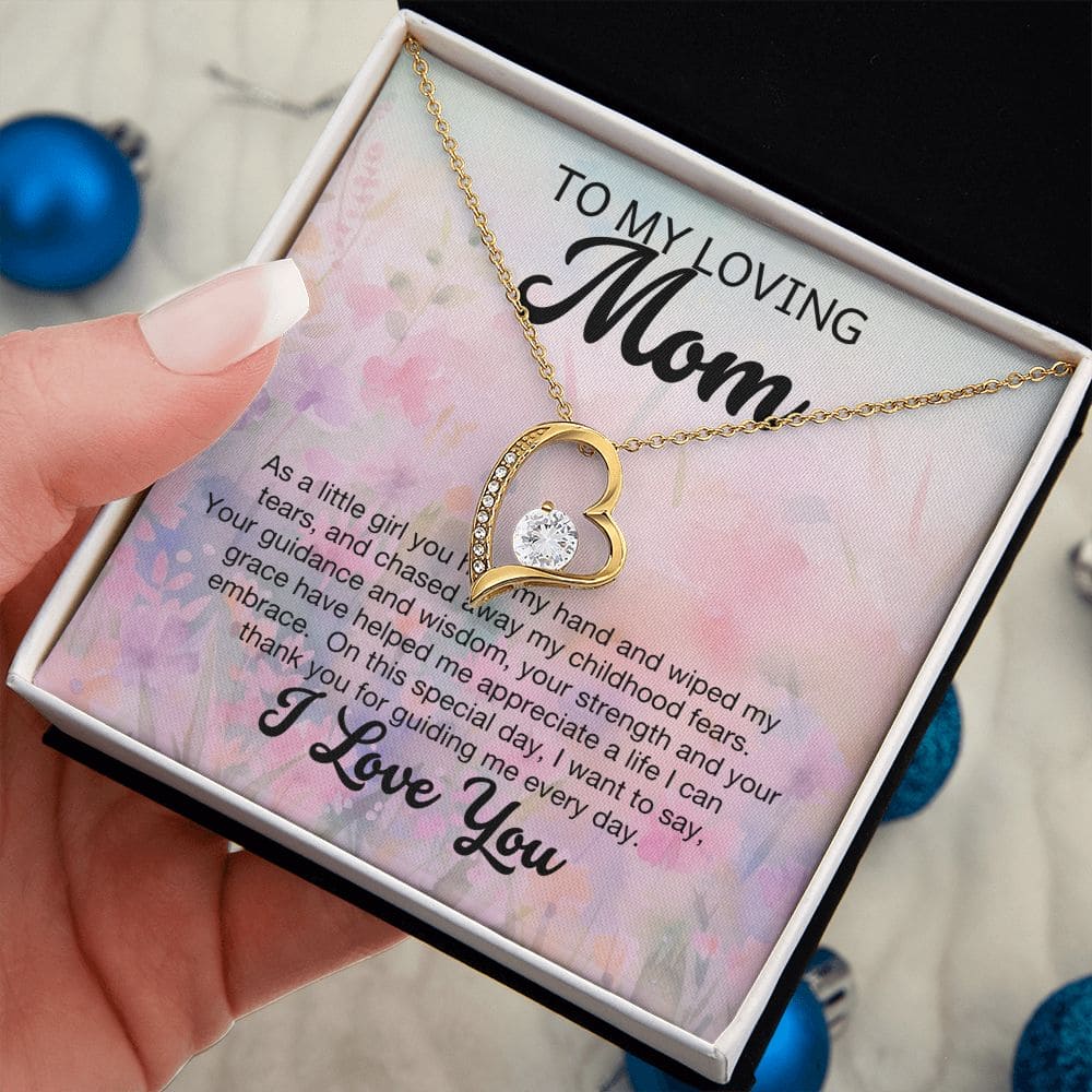 To My Loving mom I Love you Necklace
