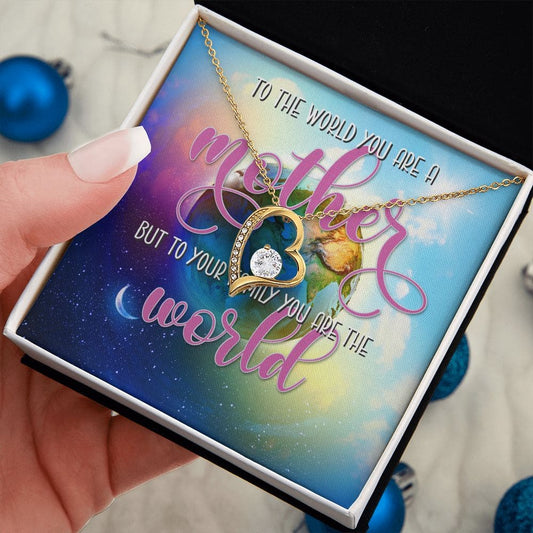 You are My World Mom Necklace