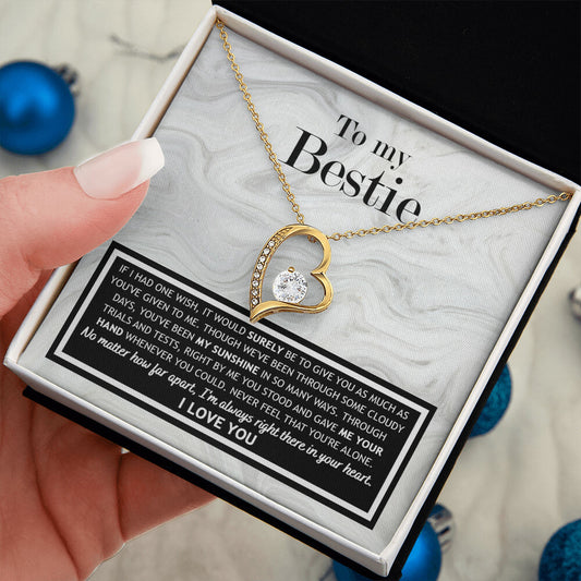 To My Bestie Forever Love Necklace