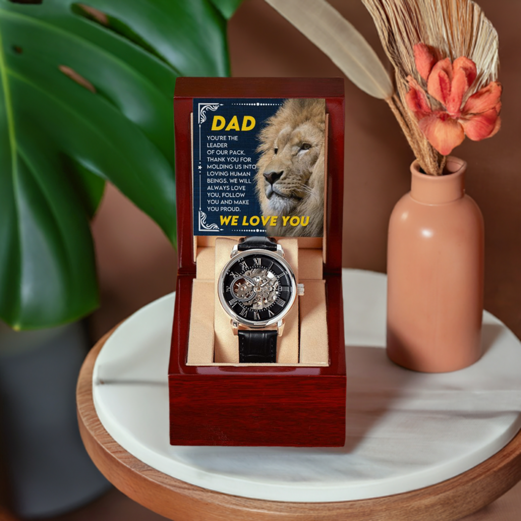Dad - You are a Leader | Men's Openwork Watch