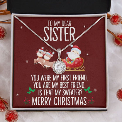 To My Dear Sister Merry Christmas | Eternal Hope Necklace
