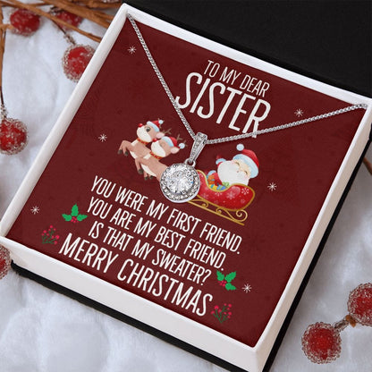 To My Dear Sister Merry Christmas | Eternal Hope Necklace