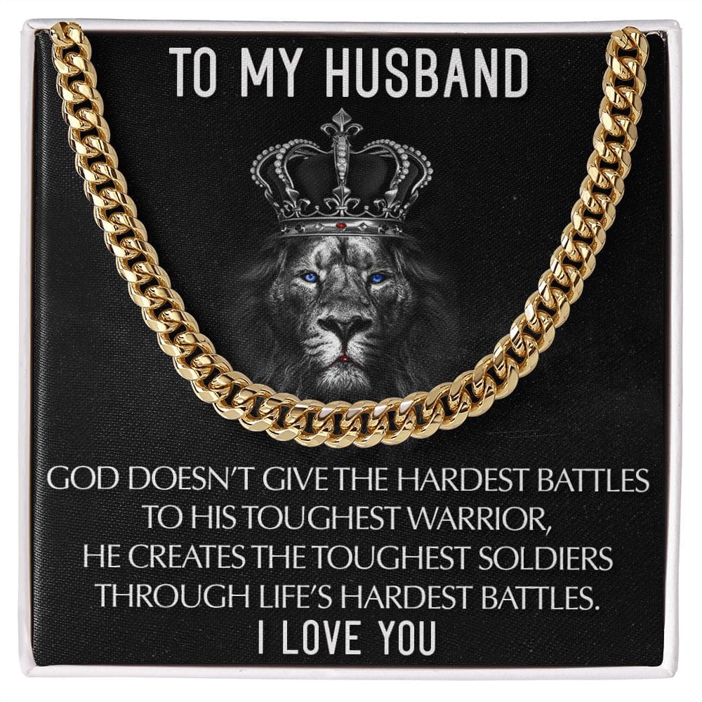 To My Husband I Love you | Cuban Link Chain