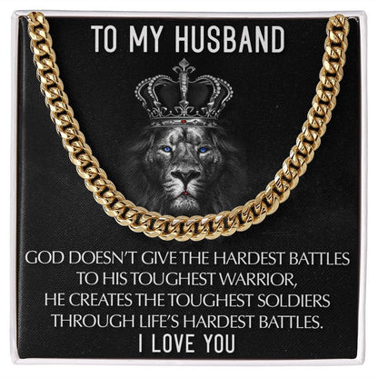 To My Husband I Love you | Cuban Link Chain