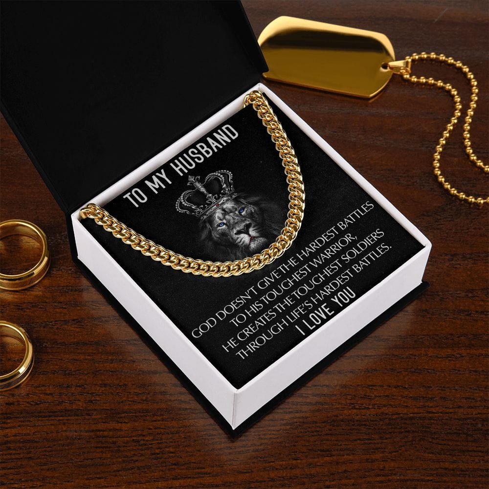 To My Husband I Love you | Cuban Link Chain