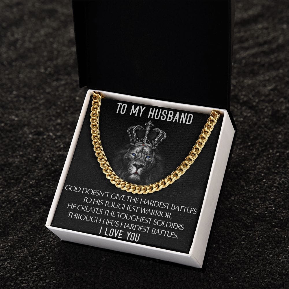 To My Husband I Love you | Cuban Link Chain