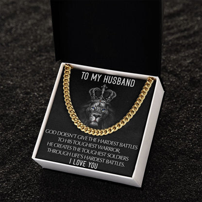 To My Husband I Love you | Cuban Link Chain
