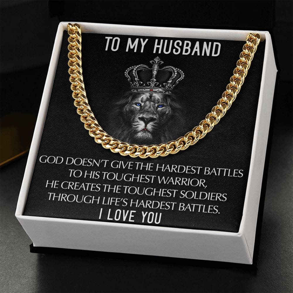To My Husband I Love you | Cuban Link Chain