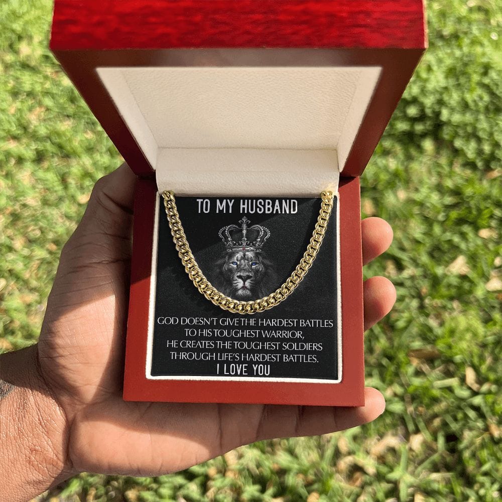 To My Husband I Love you | Cuban Link Chain