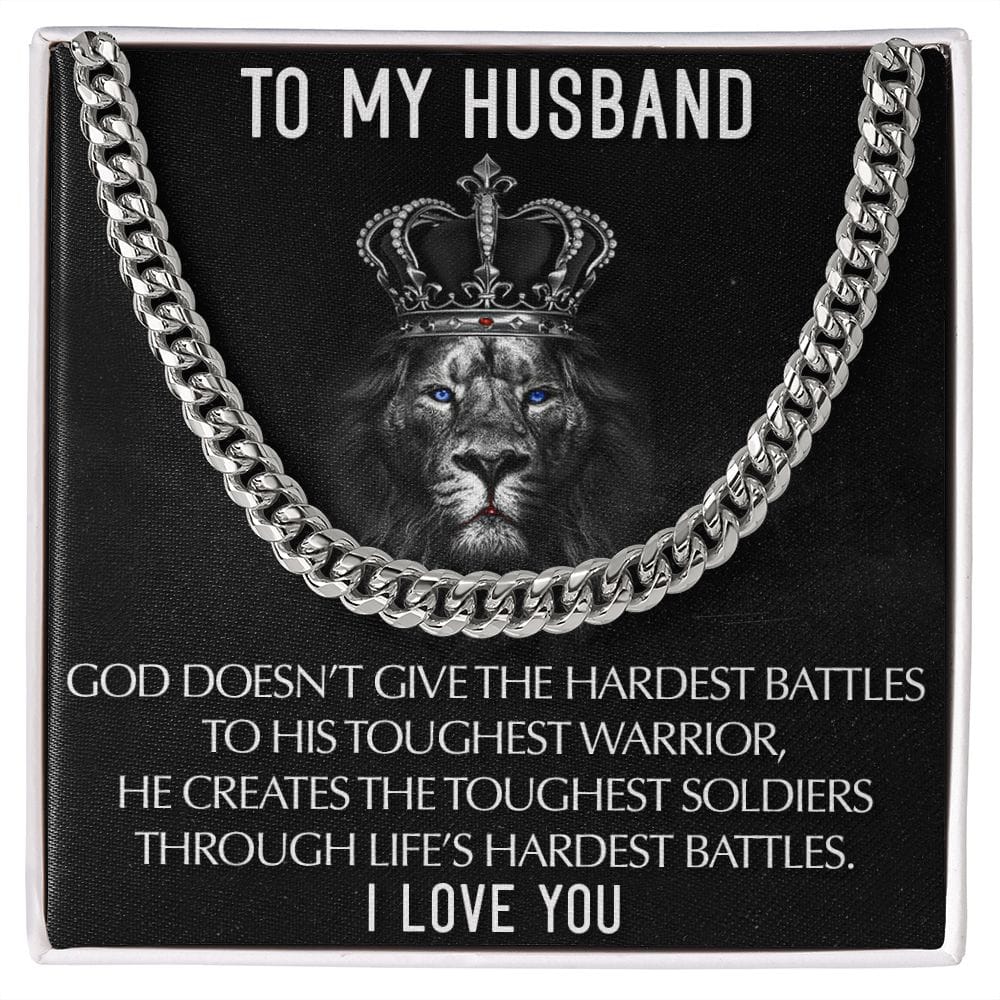To My Husband I Love you | Cuban Link Chain