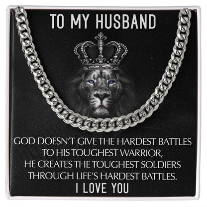 To My Husband I Love you | Cuban Link Chain