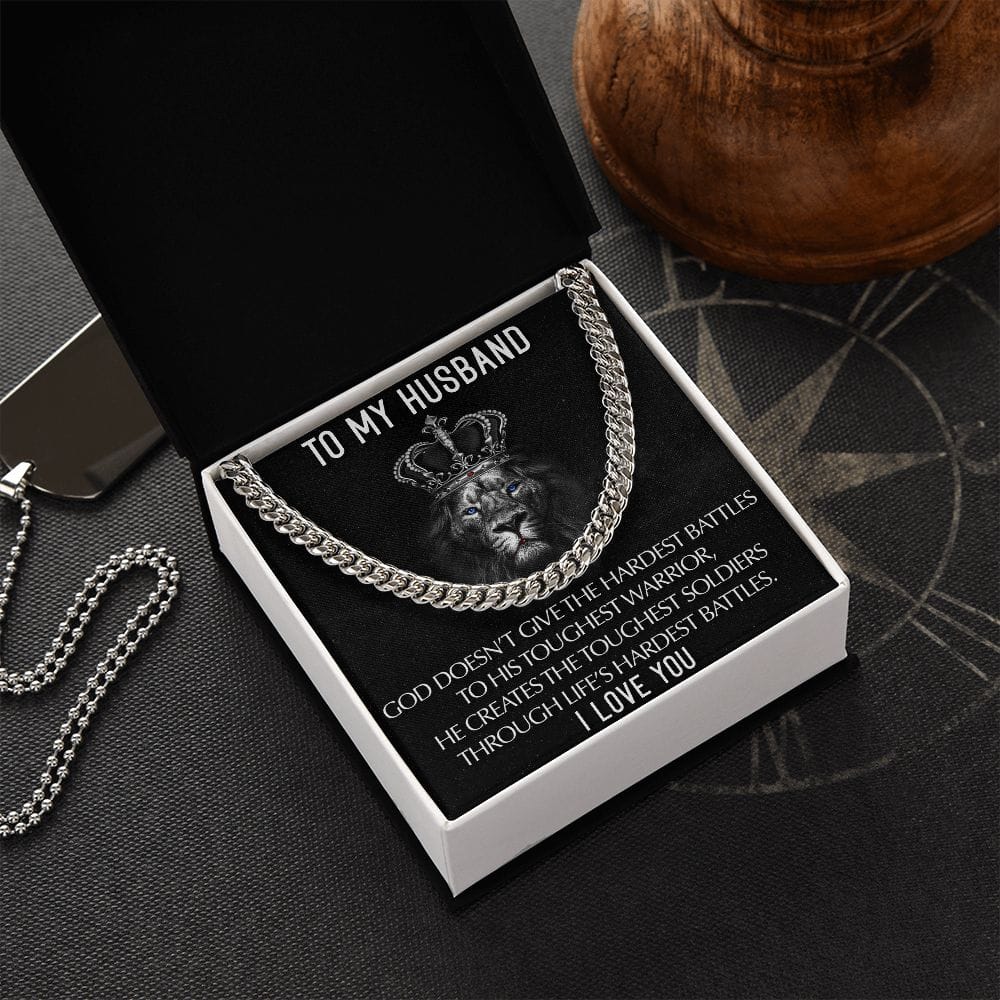 To My Husband I Love you | Cuban Link Chain