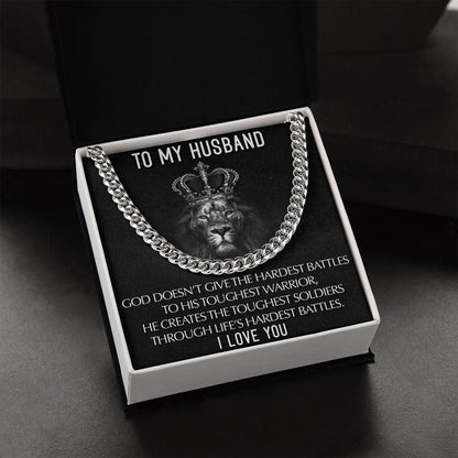 To My Husband I Love you | Cuban Link Chain