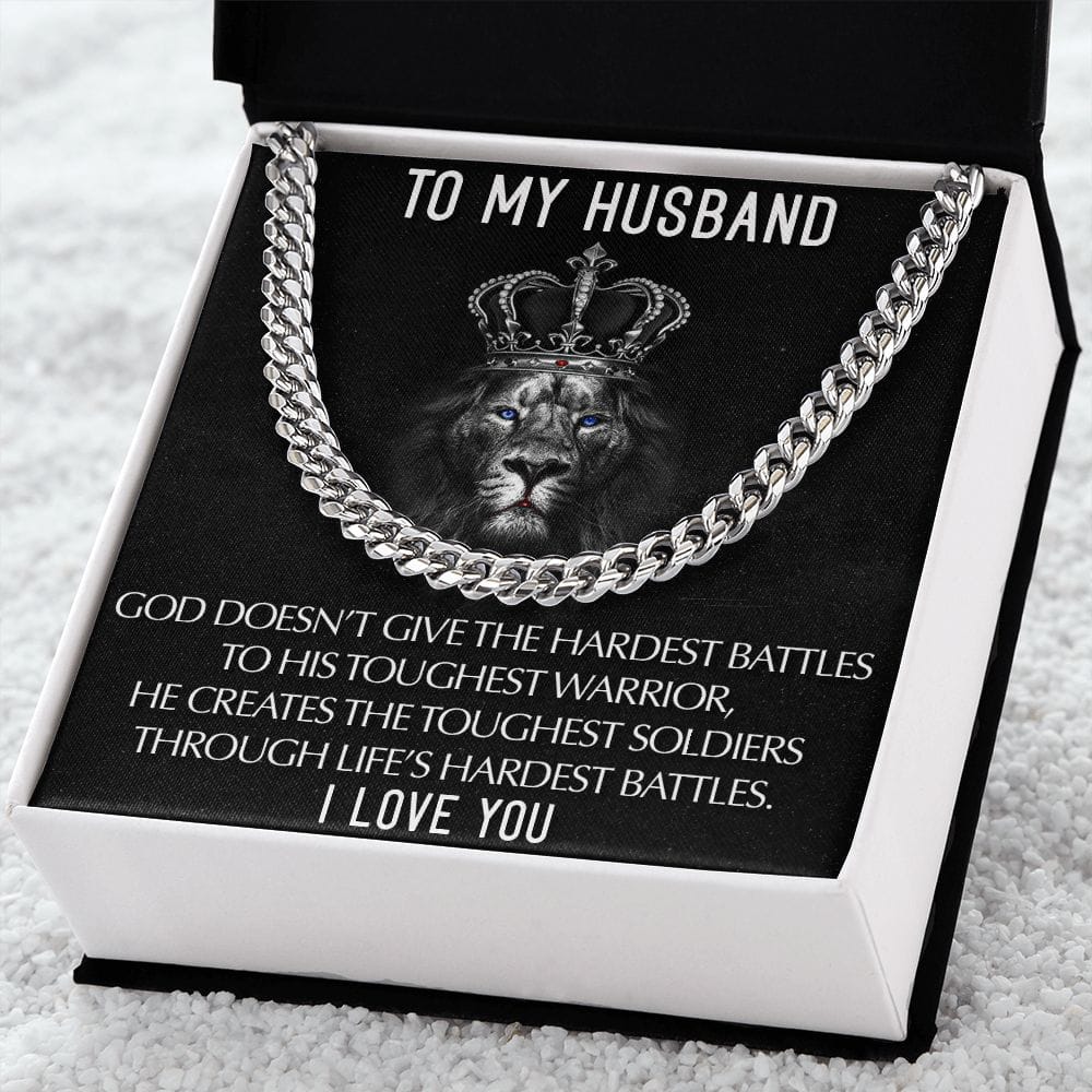 To My Husband I Love you | Cuban Link Chain