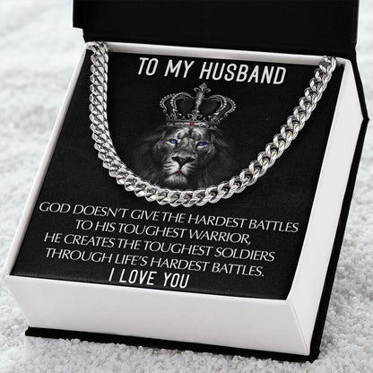 To My Husband I Love you | Cuban Link Chain