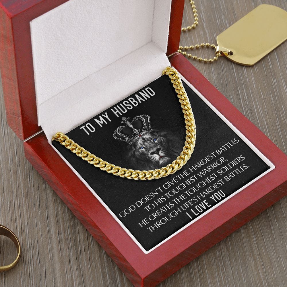 To My Husband I Love you | Cuban Link Chain
