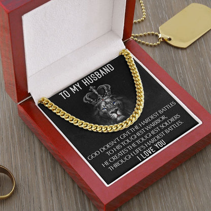 To My Husband I Love you | Cuban Link Chain