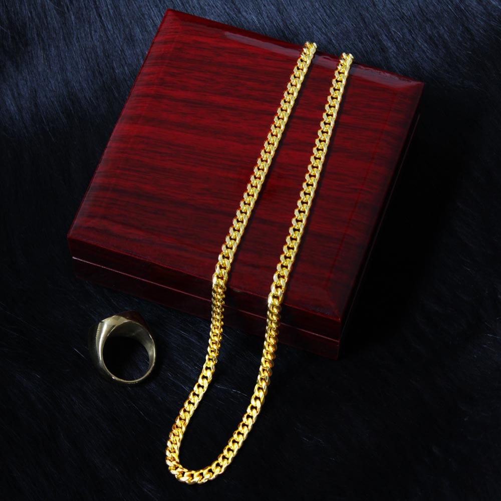 To My Husband I Love you | Cuban Link Chain