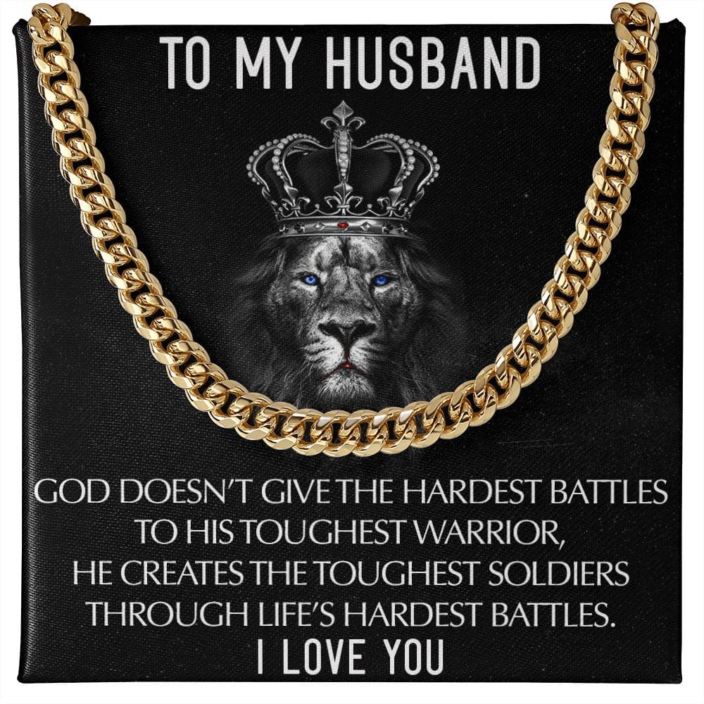 To My Husband I Love you | Cuban Link Chain