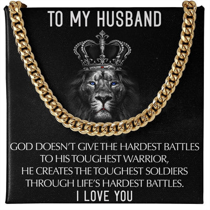 To My Husband I Love you | Cuban Link Chain