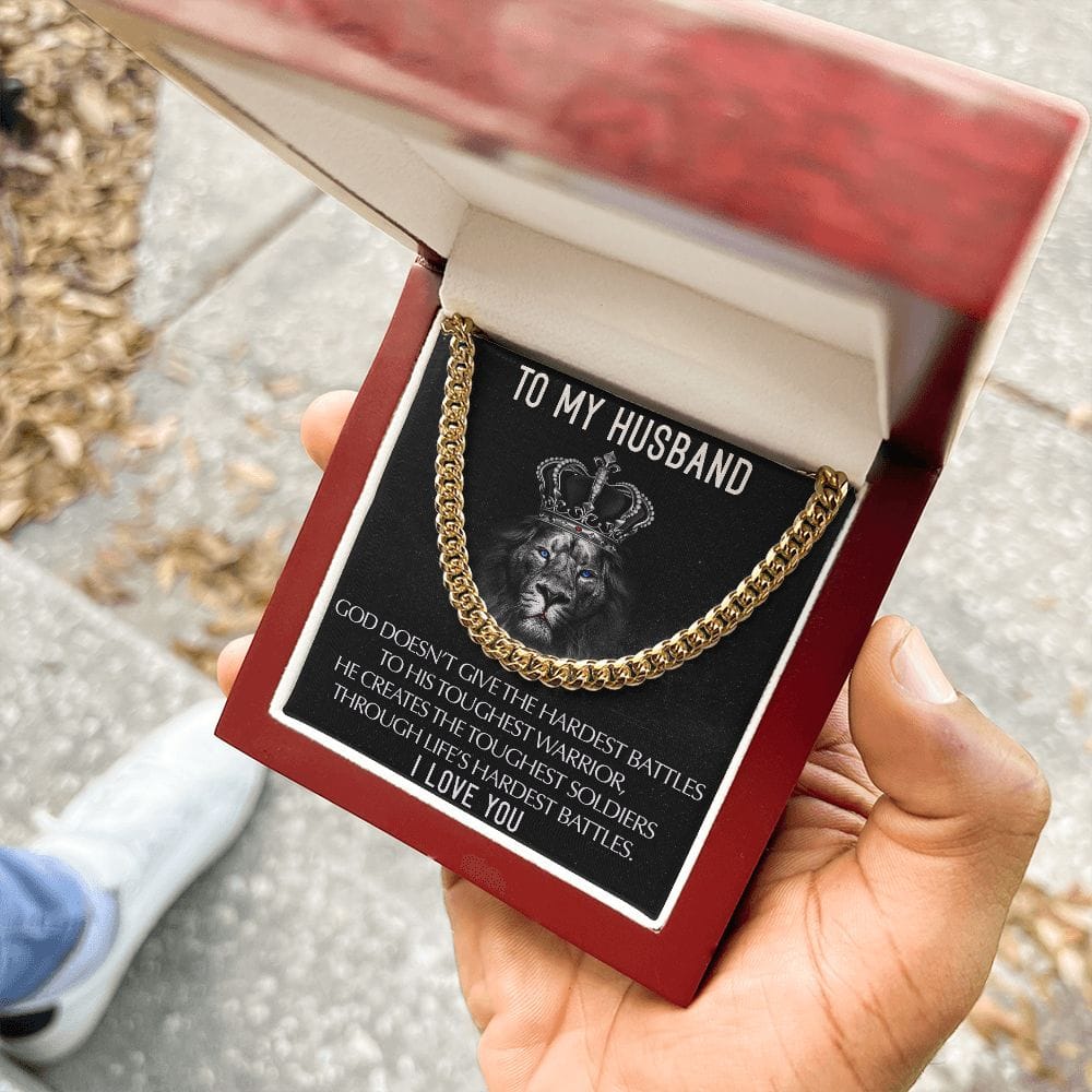 To My Husband I Love you | Cuban Link Chain