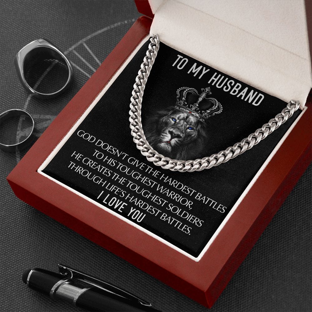 To My Husband I Love you | Cuban Link Chain