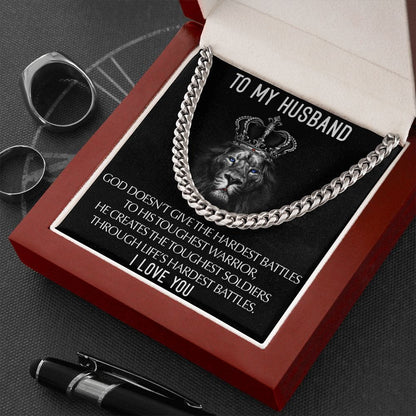 To My Husband I Love you | Cuban Link Chain