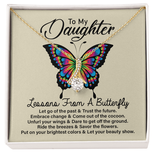 To my Daughter Necklace, A lessons from a butterfly