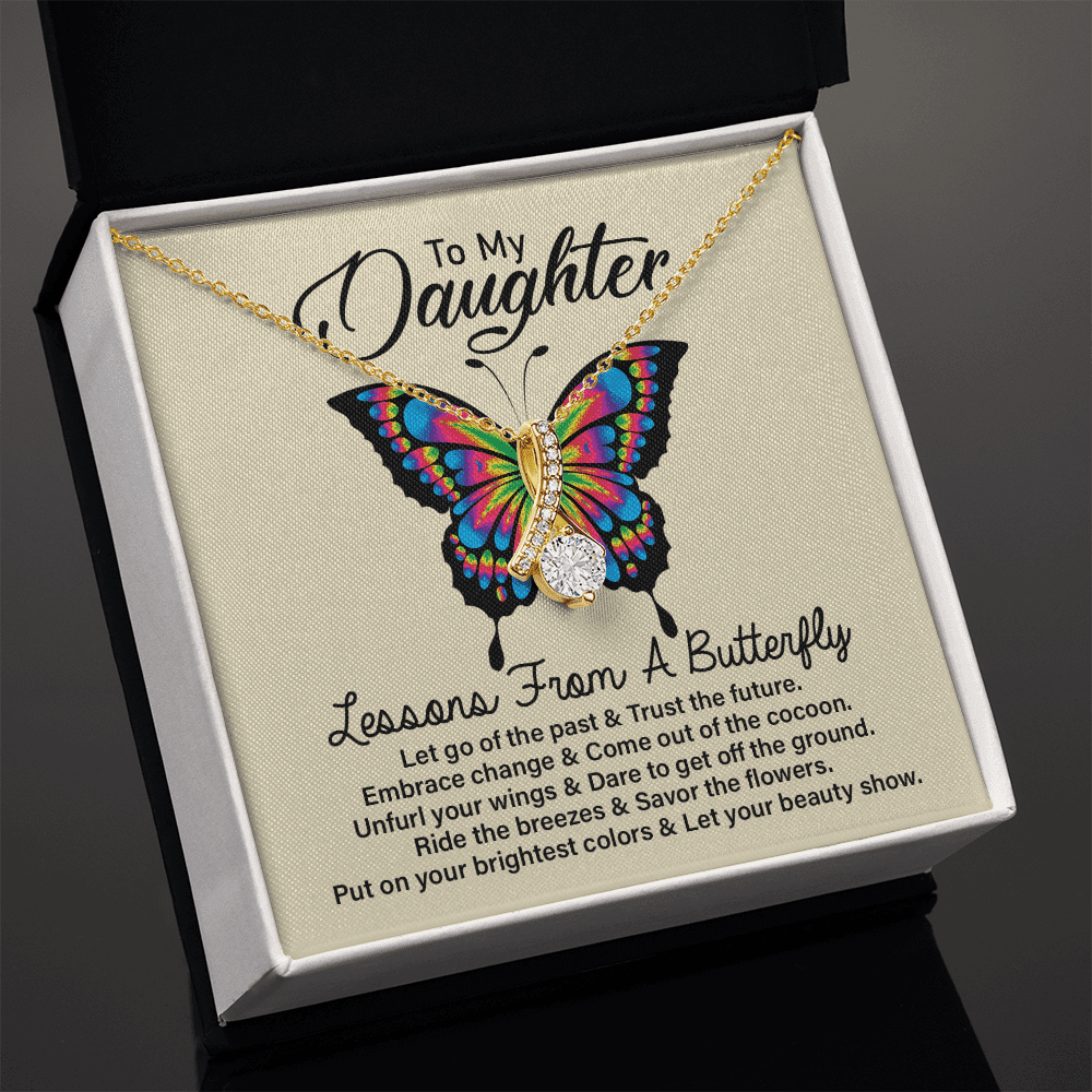 To my Daughter Necklace, A lessons from a butterfly