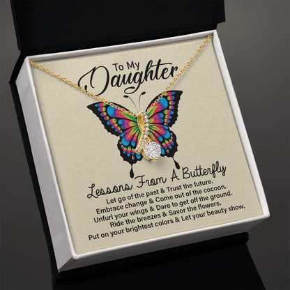 To my Daughter Necklace, A lessons from a butterfly
