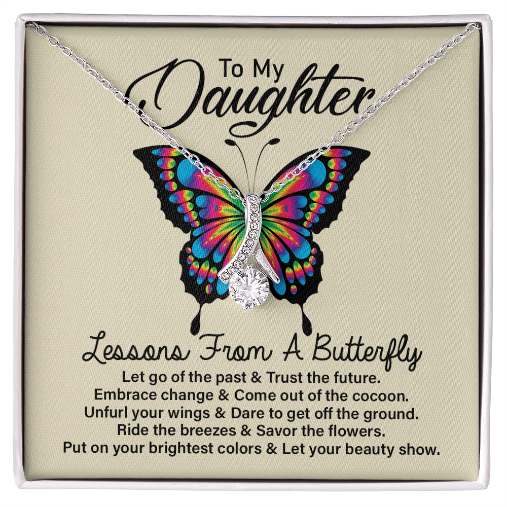 To my Daughter Necklace, A lessons from a butterfly