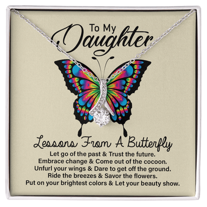 To my Daughter Necklace, A lessons from a butterfly